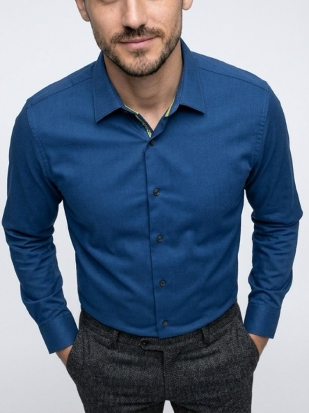 Apt. 9 Slim Fit Blue Dress Shirt